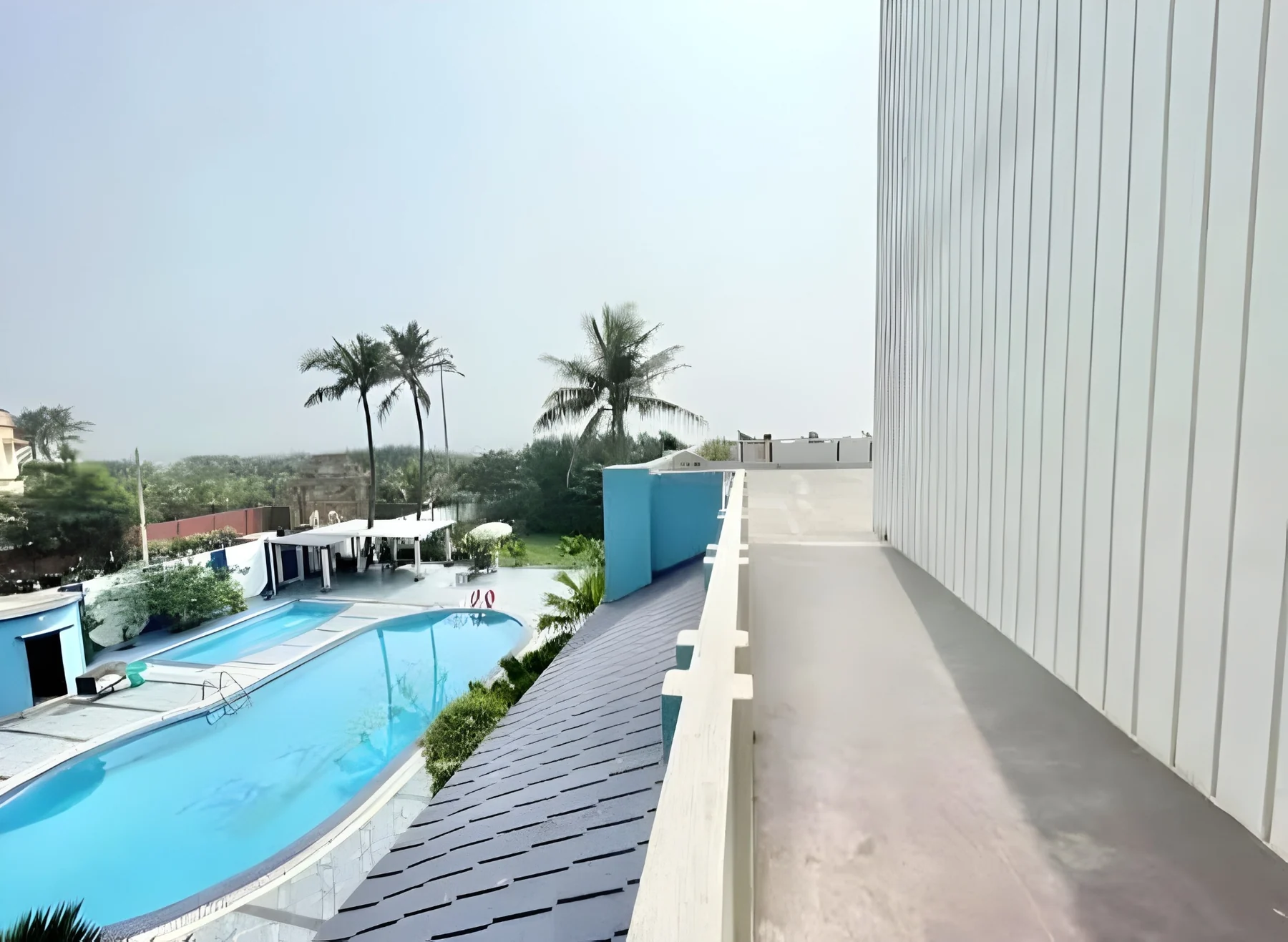 Pool and hotel exterior view supplied for Sea View Hotel